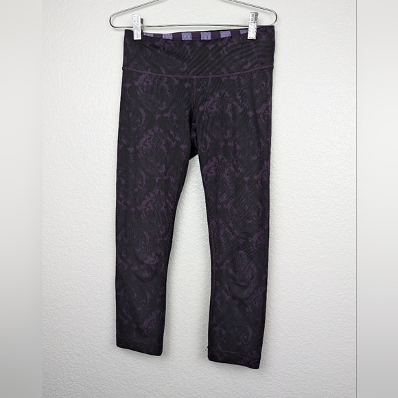 Lululemon Wunder under high rise crop purple - Picture 1 of 4